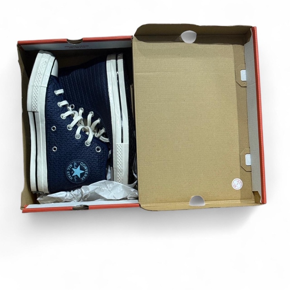 **RARE** Midnight Navy Leather converse all star chuck Taylor 70